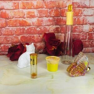 Decorative Glass Bottle with Yellow Stopper